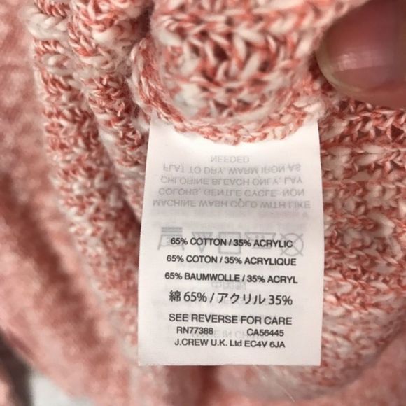 J. Crew Coral Marled Crewneck Sweater - Picture 6 of 8